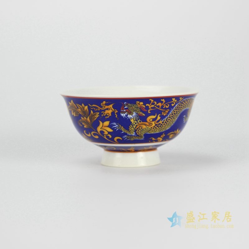 颜色釉粉彩饭碗 汤碗 高脚碗 景德镇 厂家直销