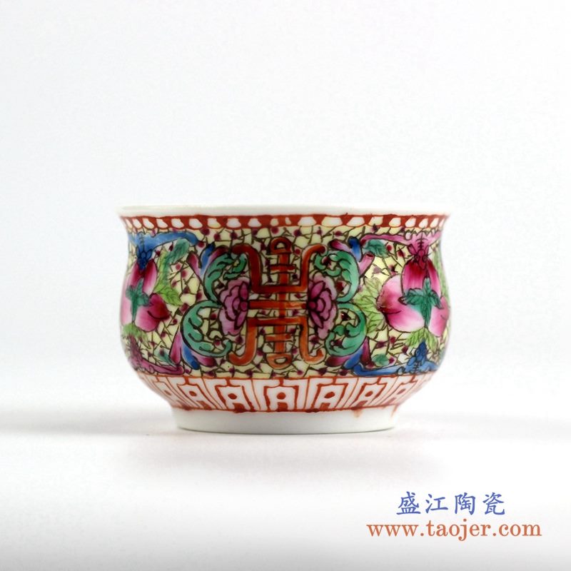 粉彩茶杯水杯厂家直销 景德镇