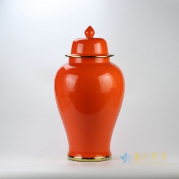 rykb112-m    颜色釉将军罐   景德镇  红色罐  艺术摆件品 厂家直销
