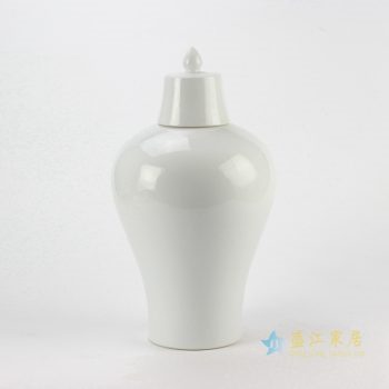 rynq178-a   景德镇 白色 将军罐 罐子 盖罐   厂家直销