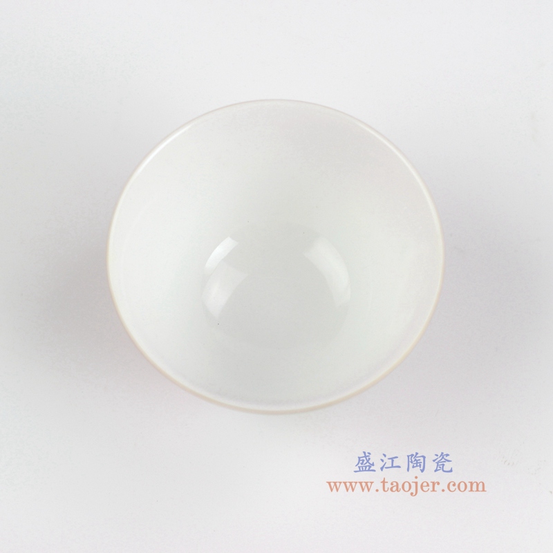 RZFK03 红釉牡丹扒花小单杯 高4.7cm 肚径7.5cm 容量60cc