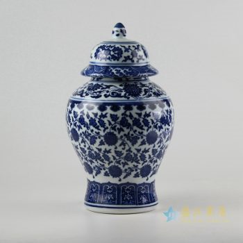 rzfu07-a-c72-23    青花缠枝将军罐