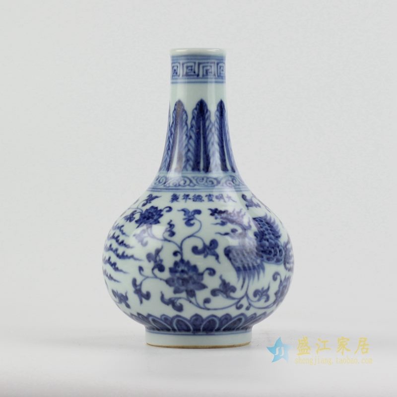 仿古 大明宣德青花天球瓶