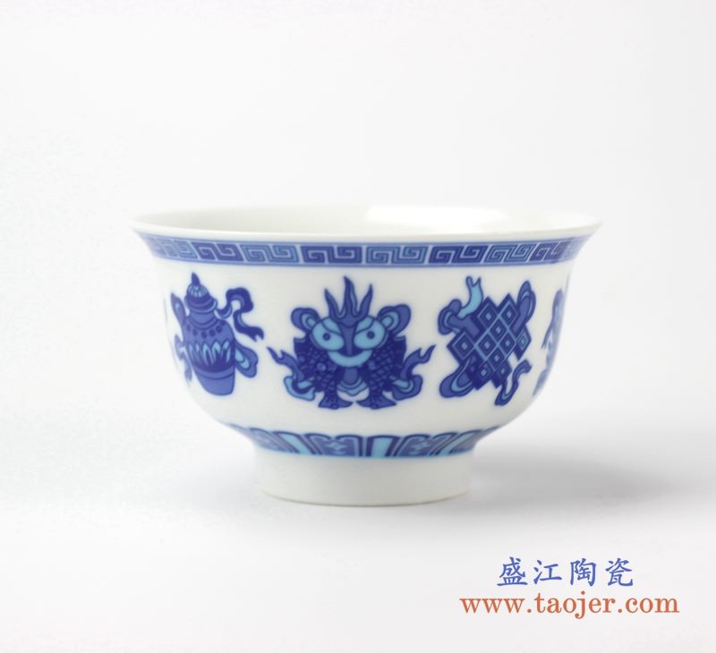 青花饭碗 陶瓷单件碗 汤圆碗 厂家直销