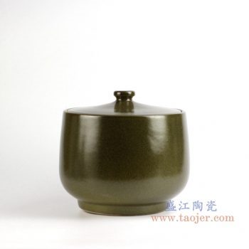 rzja01    茶叶末色20斤米缸油缸  储物罐   密封罐