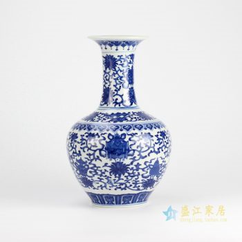 rzjq03     景德镇  青花缠枝莲  花瓶 艺术摆件品 特价促销