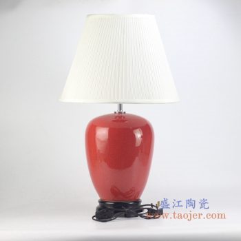 rzjx03    颜色釉红色台灯灯具 厂家直销