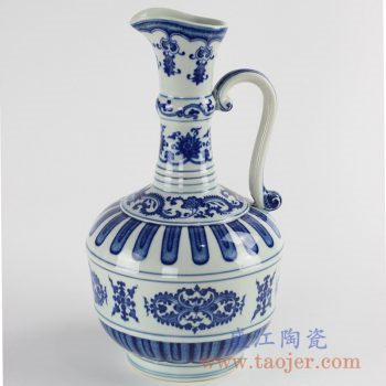 RYUU17_ 景德镇仿古 重工细工青花手绘酒壶/茶壶/摆设 花瓶花插 精工收藏赠礼