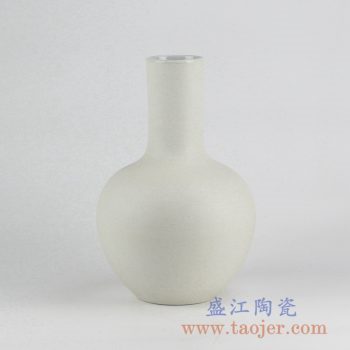 RYUJ19-H_景德镇哑光陶瓷花瓶 自然古朴风格花瓶摆件 现代家居装饰品