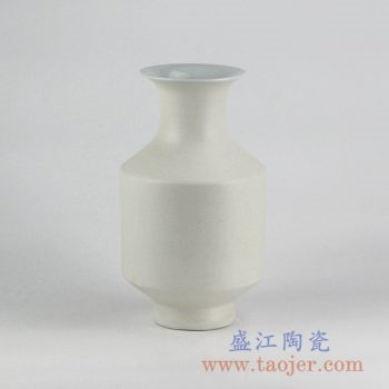 RYUJ19-k_景德镇哑光陶瓷花瓶 自然古朴风格花瓶摆件 现代插花茶室装饰品