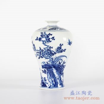 RYCI42-B    仿古手绘花鸟梅瓶花瓶花插