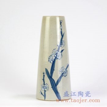 RZMB01-B 手绘梅花花瓶花插家居摆件景德镇陶瓷瓷器手工瓷器