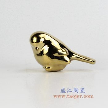RZMH01-B-景德镇陶瓷 镀金 小鸟 陶瓷工艺品