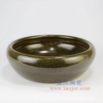 RZNB01_景德镇陶瓷手工 茶叶末 笔洗 水洗文房四宝摆件品