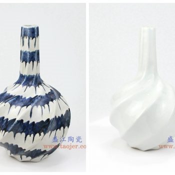 RZMV11 景德镇陶瓷 高温瓷低温颜色釉 工艺品 花插花瓶