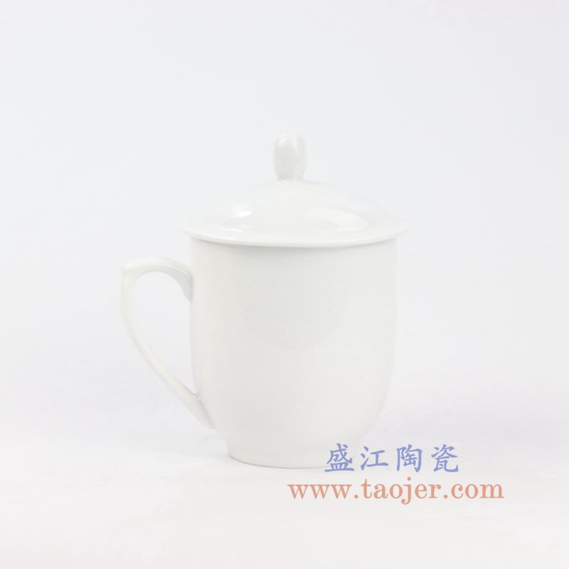 盛江陶瓷 纯手工 纯白 高白景式杯