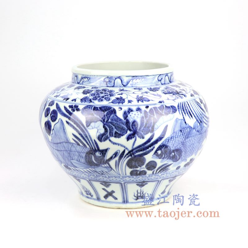 盛江陶瓷 仿古 元青花陶瓷罐系列