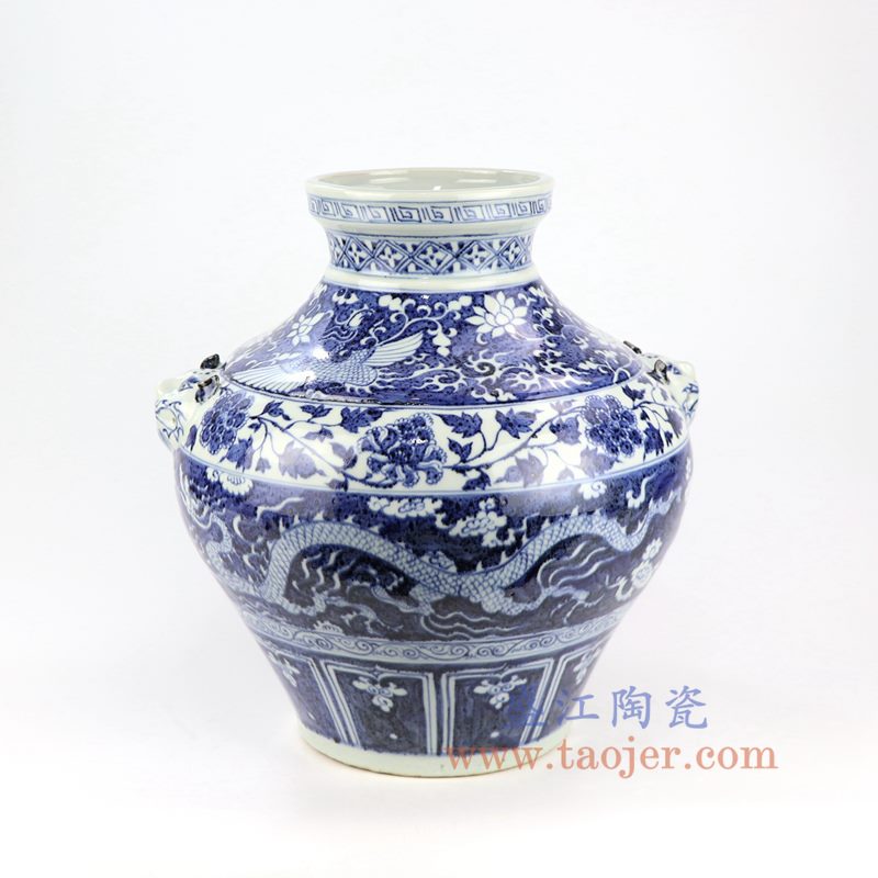盛江陶瓷 仿古 元青花陶瓷罐系列