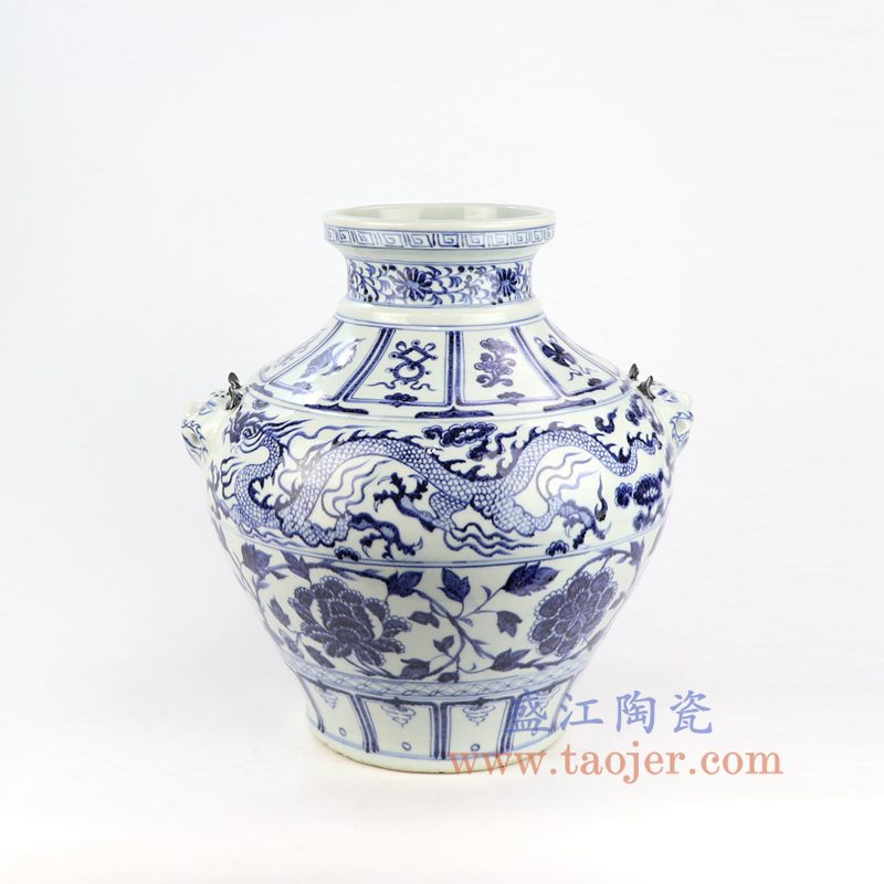 盛江陶瓷 仿古 元青花陶瓷罐系列