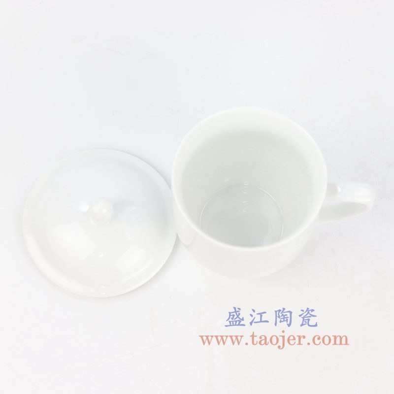 盛江陶瓷 纯手工 纯白 高白景式杯