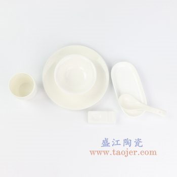 RZOL01-06 景德镇陶瓷 纯白色 餐具