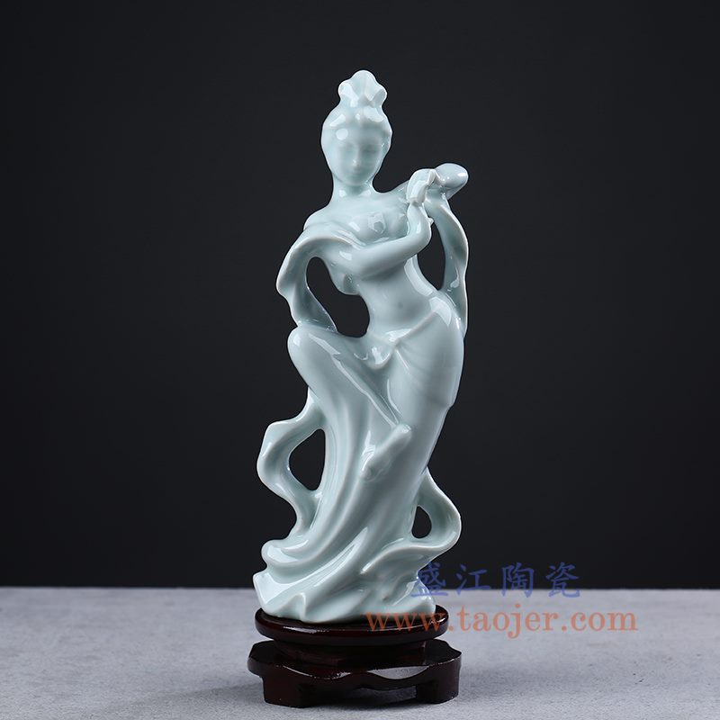 RZON01-A 盛江陶瓷 纯手工敦煌壁画飞天仕女