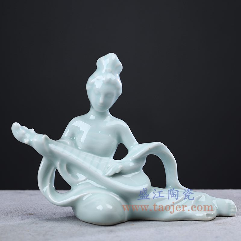 RZON01-B 盛江陶瓷 纯手工敦煌壁画飞天仕女