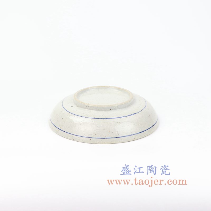 上图:RZOQ01-B 盛江陶瓷 仿古手绘青花人物瓷盘 摆盘 挂盘 赏盘