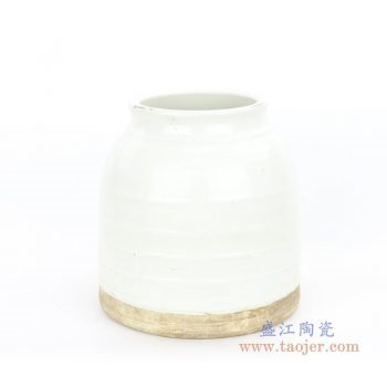 RZPI01 盛江陶瓷 仿古做旧竹节纹罐子