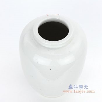 RZPI04 盛江陶瓷 仿古做旧白色冬瓜罐