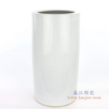 RZPI11 盛江陶瓷 仿古做旧高直筒圆柱方形花瓶