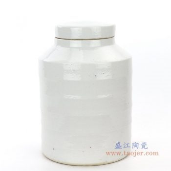 RZPI19 景德镇陶瓷 仿古做旧高温单色釉茶叶罐