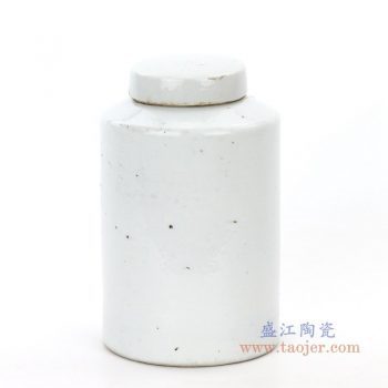 RZPI31 景德镇陶瓷 仿古做旧高温单色釉茶叶罐