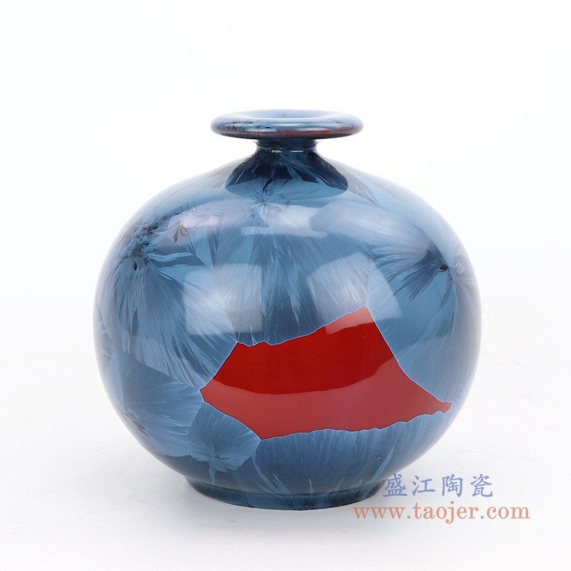RZGW01-D 盛江陶瓷 天地方圆结晶陶瓷平安花瓶