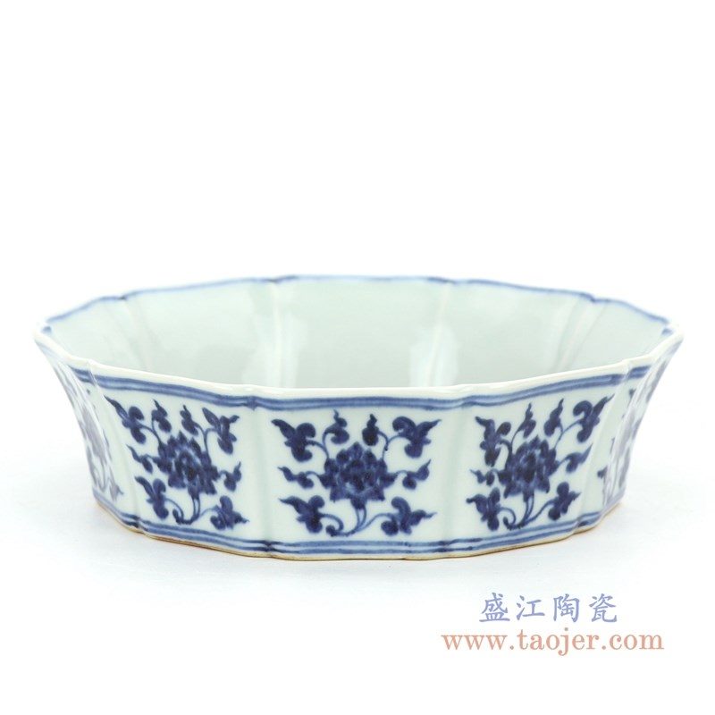 RZHL31-B 盛江陶瓷 大明宣德年制青花鱼藻纹碗