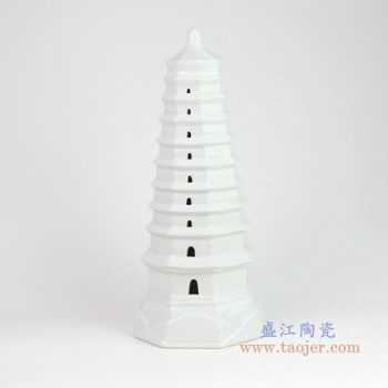 RZKR10-B 盛江陶瓷 文昌塔玲珑塔摆件
