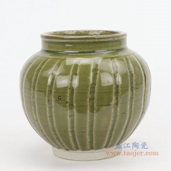RZQJ07 景德镇陶瓷 仿古做旧宋代龙泉窑小罐