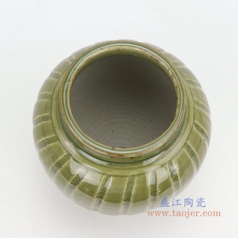 RZQJ07 盛江陶瓷 仿古做旧宋代龙泉窑小罐