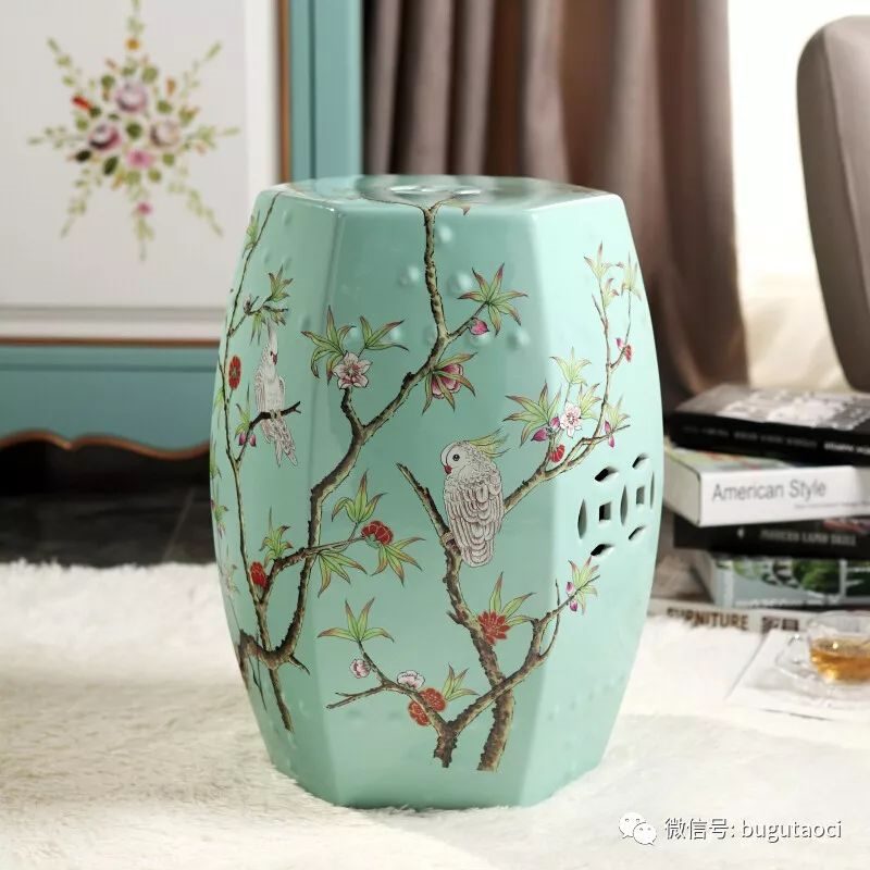 种草-陶瓷凳子,装饰家用总相宜