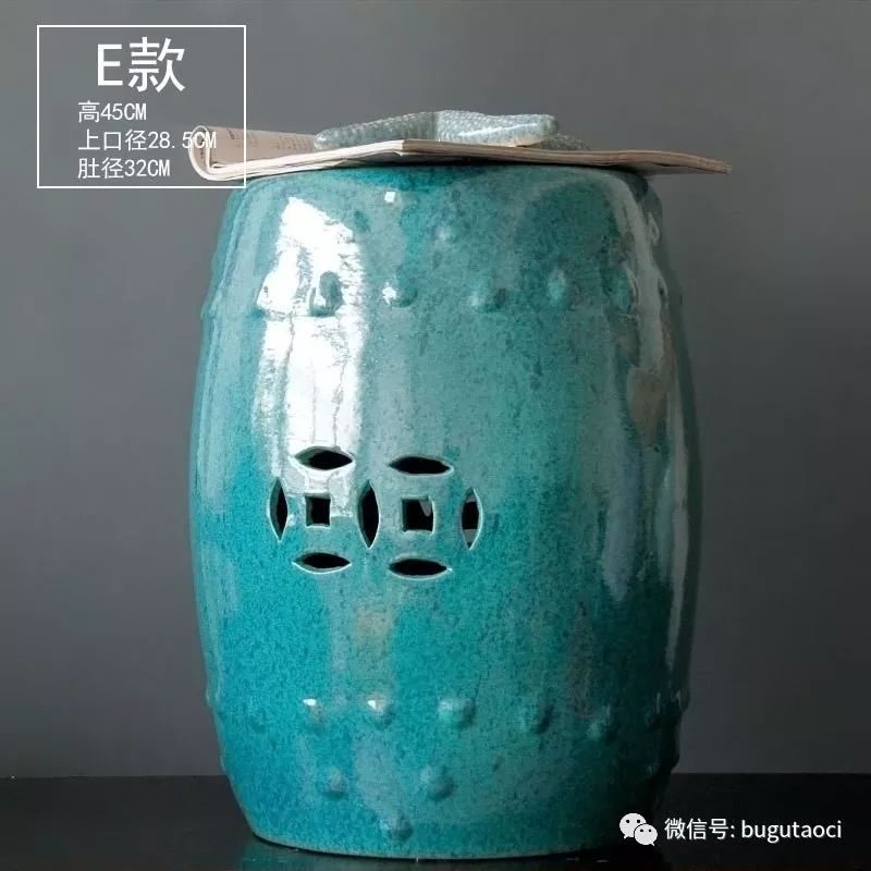 种草-陶瓷凳子,装饰家用总相宜
