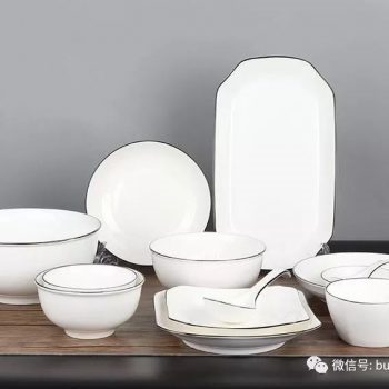 给平淡的生活增加一点品位~简欧黑线白碗
