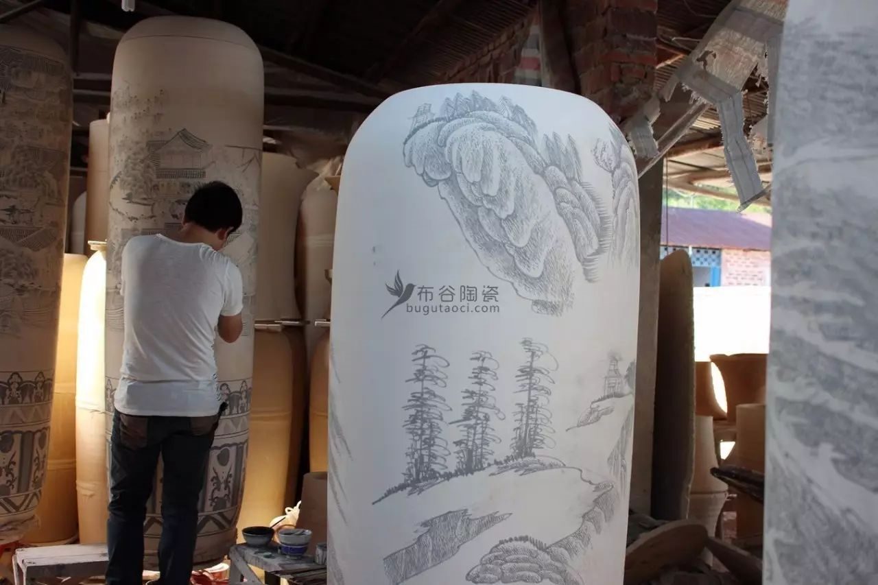 布谷陶瓷|落地花瓶