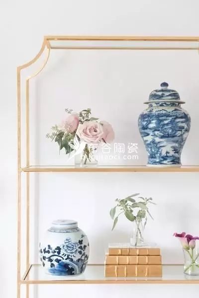 布谷陶瓷|蓝白将军罐