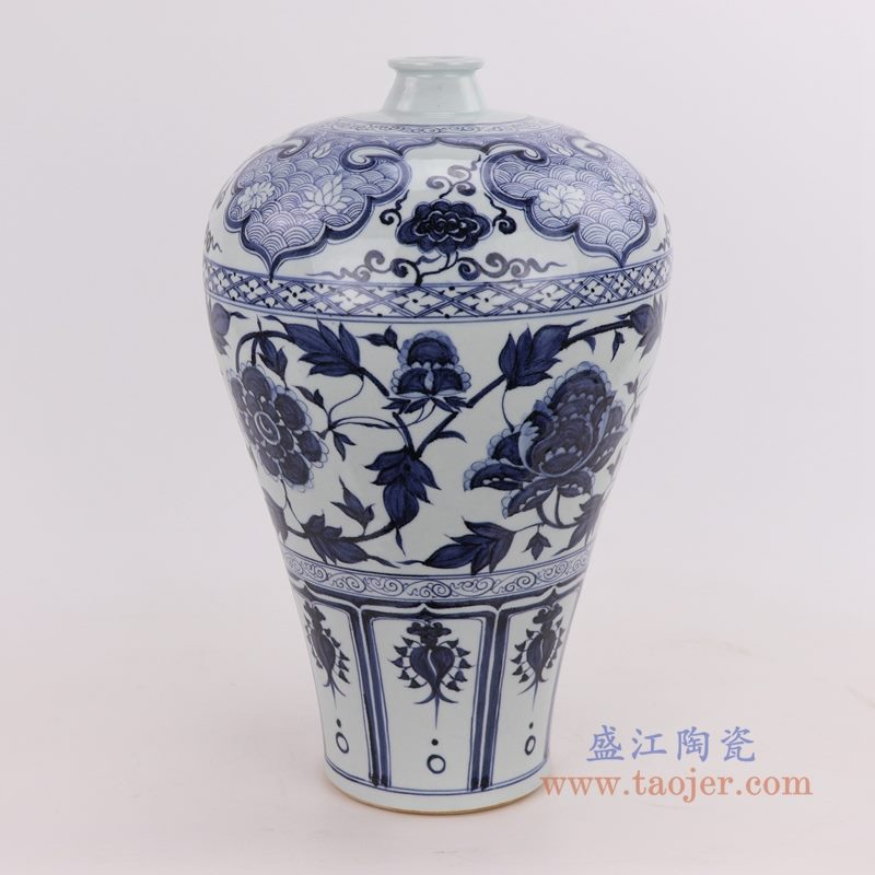 RZQo04 盛江陶瓷 仿古做旧青花瓷花瓶摆件