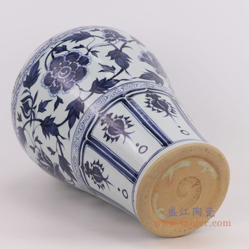 RZQo04 盛江陶瓷 仿古做旧青花瓷花瓶摆件