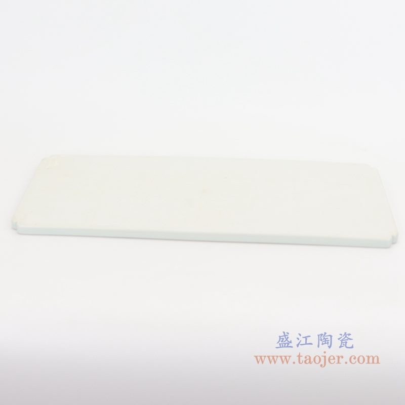 上图:仿古青花手绘大明宣德雕刻海浪纹云龙纹长方形如意茶盘背面图 购买请点击图片