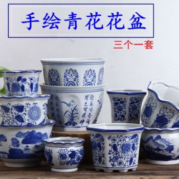 青花系列 这样美的花盆，总有一款适合装点您的家