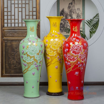 RZRi54-A  落地大花瓶景德镇陶瓷器居家摆件酒店客厅装饰品