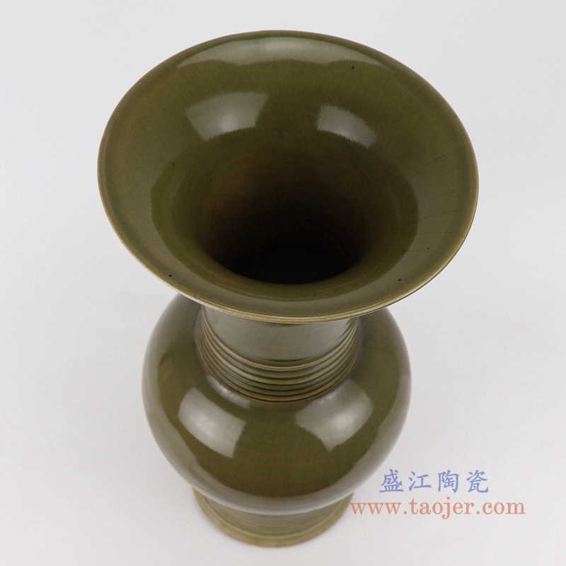 RZQJ11 古典末釉赏瓶梅瓶手工颜色釉坛罐子仿古做旧瓷器