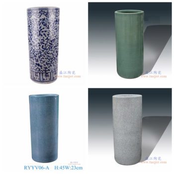 RYYV07A/B/C/D 景德镇简约手工陶瓷伞筒